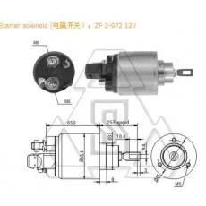 起動(dòng)機(jī)電磁開(kāi)關(guān)F-000-SH0-117 ZF 2-972